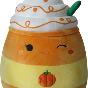 Squishmallows Delindy Pumpkin Spice LattePlush with Orange and White, NWT